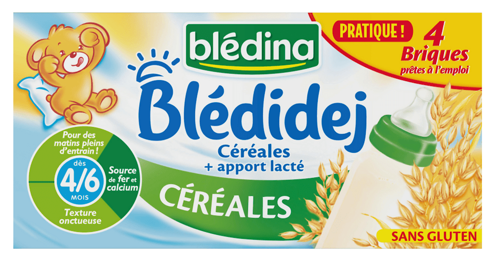 BLEDINA - BLEDIDEJ 4x250 ml Céréales Dès 4/6 mois
