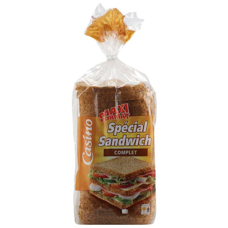 Pain de mie - Complet - Spécial sandwich 825g