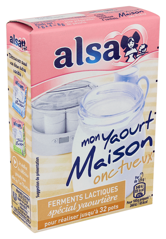 Alsa - Ferments lactiques onctueux spécial yaourtière ALSA