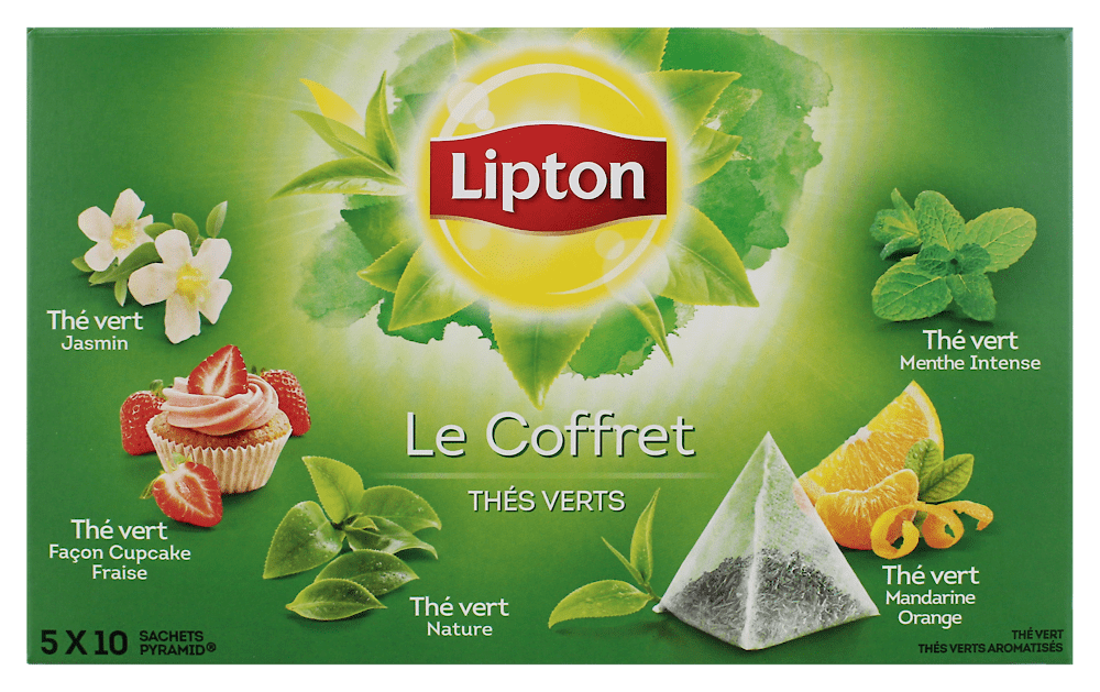 Lipton Thé Vert Coffret 50 Sachets - 80 g