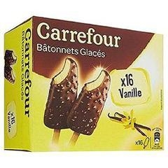 Carrefour BATONNET MOULE GLACE VANILLE 16X60ML Allergobox Carrefour BATONNET MOULE GLACE VANILLE 16X60ML Allergobox
