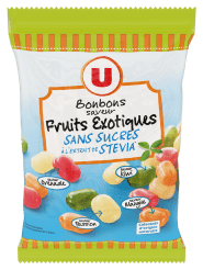 Bonbons ptits fruits sans gélatine U BIO, sachet 120g - Super U, Hyper U, U  Express 