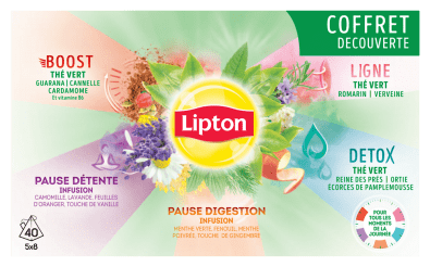 Lipton - Lipton Thés & Infusions Coffret Découverte 40 Sachets Pyramide